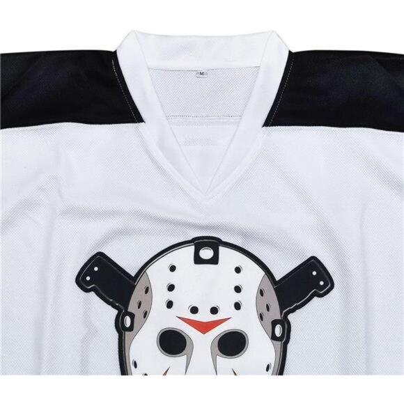 Men's Voorhees 13 Jason Friday Movie Ice Hockey Jersey Halloween Stitched - Picture 5 of 6